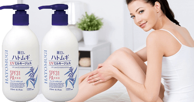 Sữa Dưỡng Thể Chống Nắng Hatomugi SPF31 PA+++ Nhật Bản 250ml