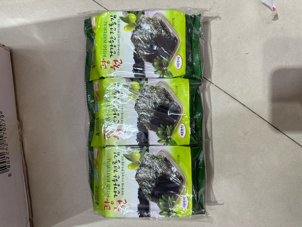 Rong biển ăn liền set 3 túi Hàn quốc 3/25