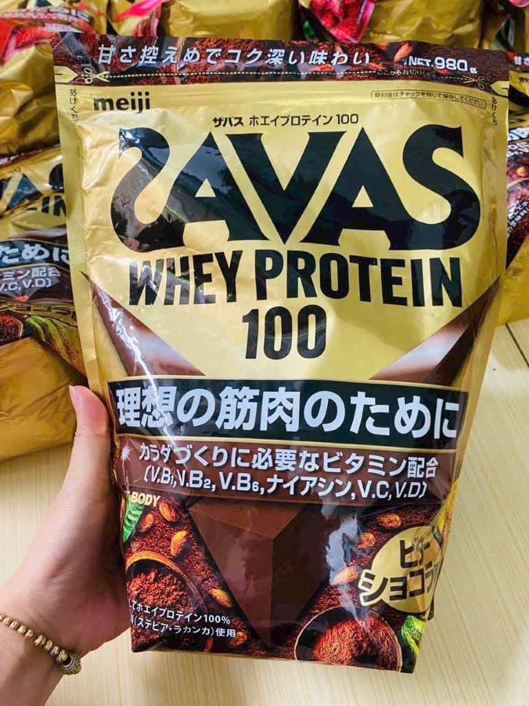 Sữa bột SAVAS Whey Protein 100 Vị Socola 980g