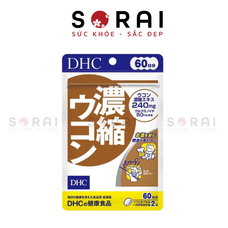 Viên uống hỗ trợ thải độc gan, giải rượu DHC Ukon Nhật bản 120 viên
