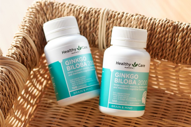 Bổ não Ginkoba Healthy Care Úc tăng tuần hoàn máu, trí nhớ 100 viên