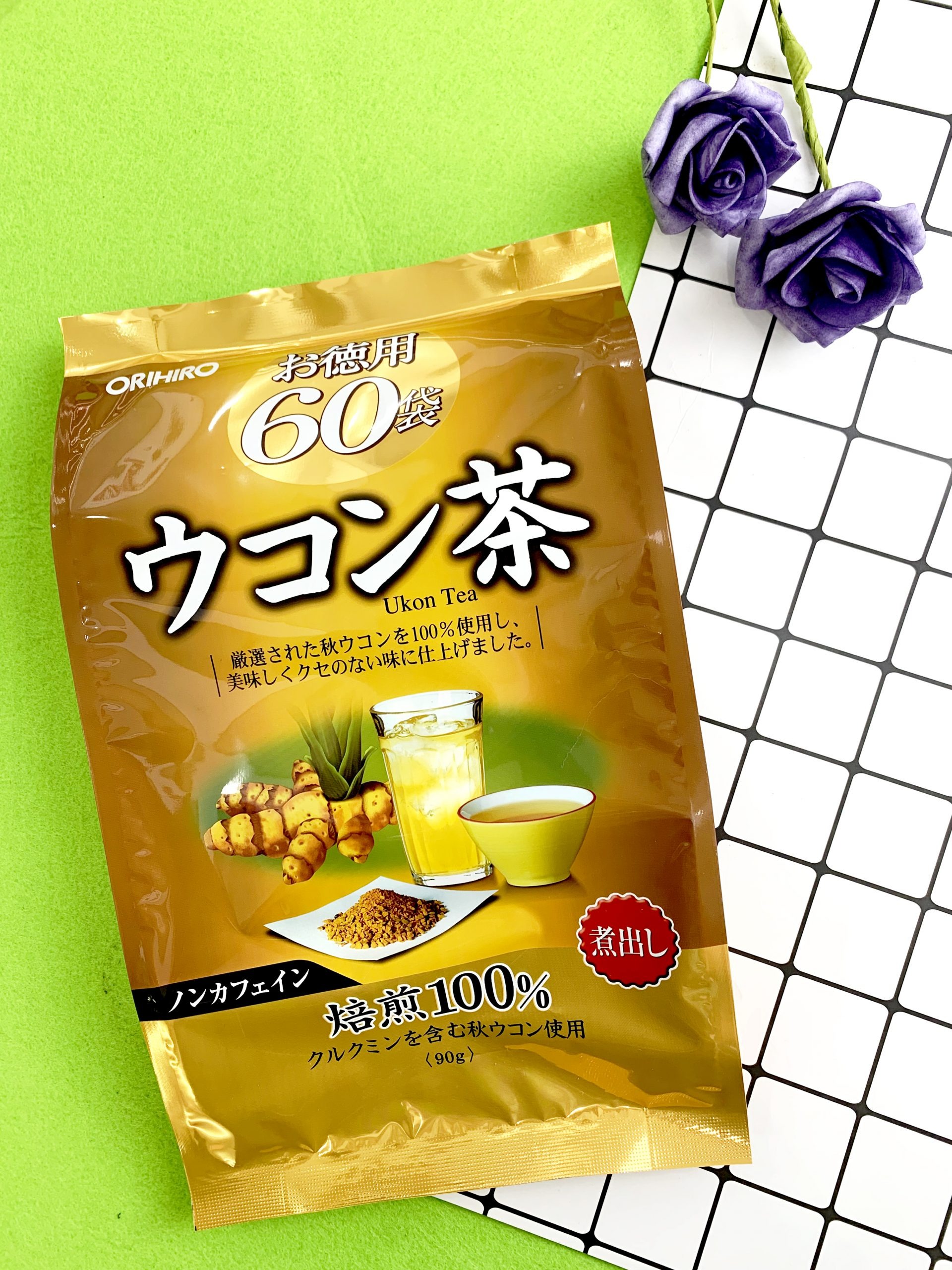 Trà nghệ Ukon giải độc gan ORIHIRO Nhật Bản 60 gói