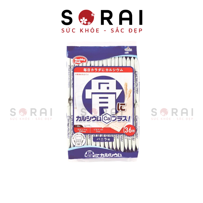 Bánh xốp Canxi Healthy Nhật Bản vị vani