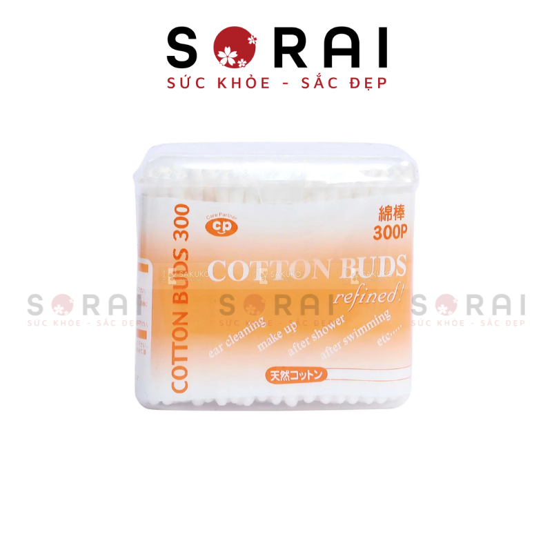 Hộp bông ngoáy tai Ishida Nhật Bản 300 cái