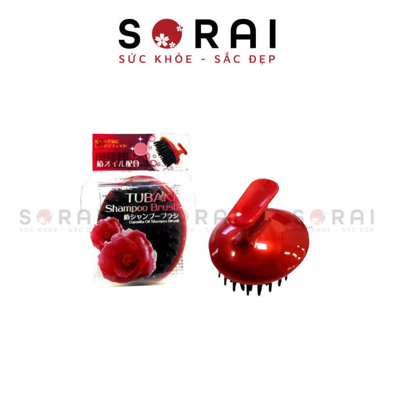 Lược chải tóc tròn tsubaki Nhật Bản 8cm