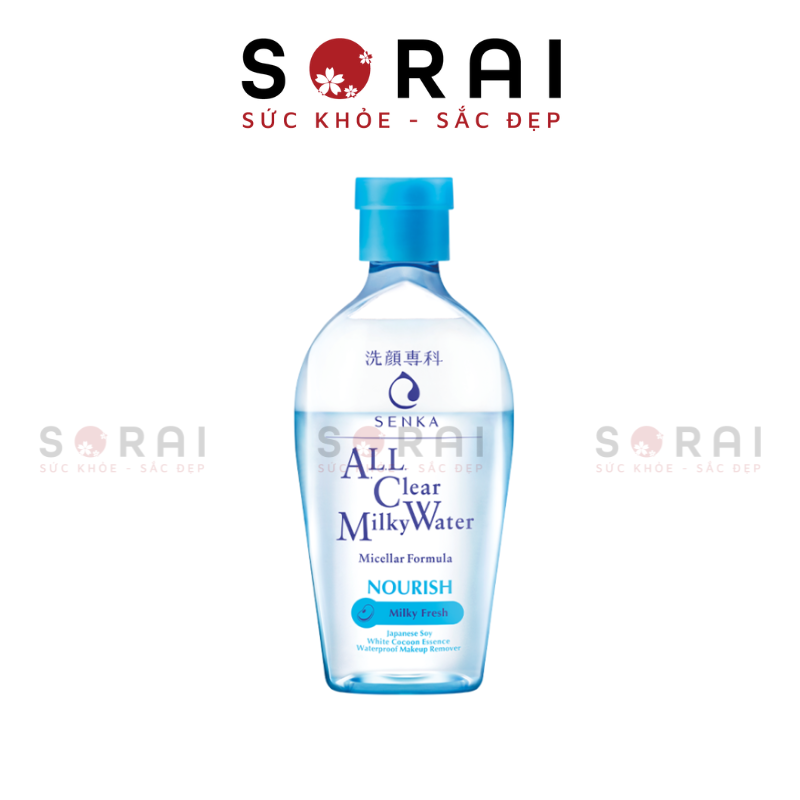 Nước tẩy trang Senka Nhật Bản 2 lớp làm sạch sâu chai 230ml