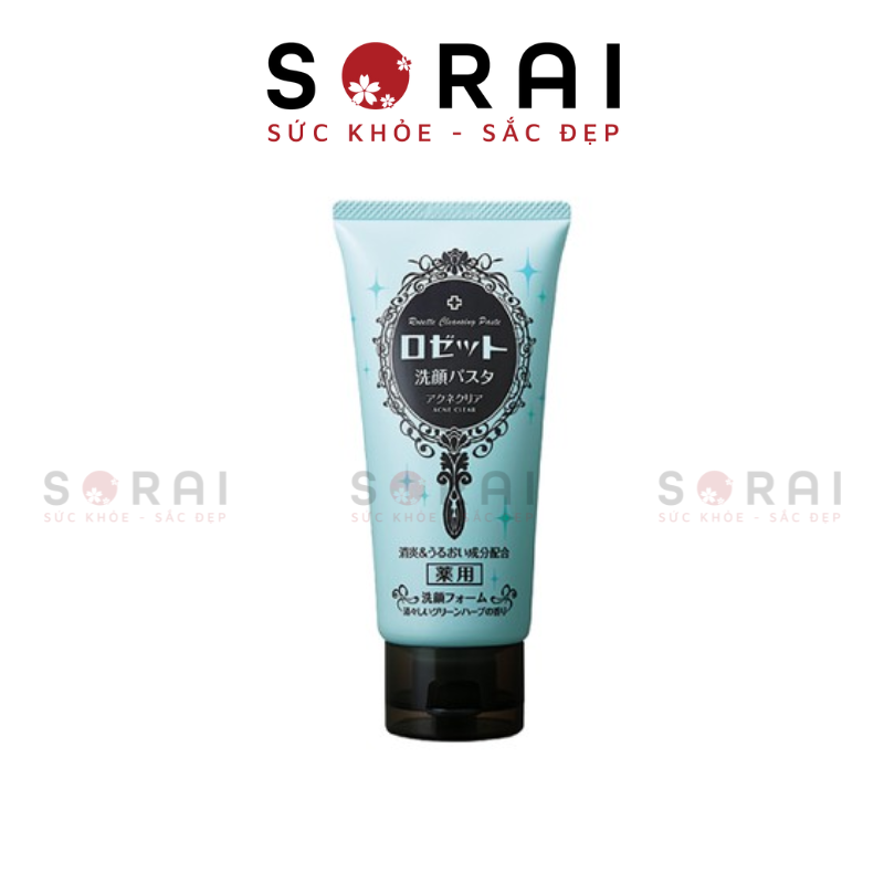 Sữa rửa mặt Rosette trị mụn tuýp 80gram