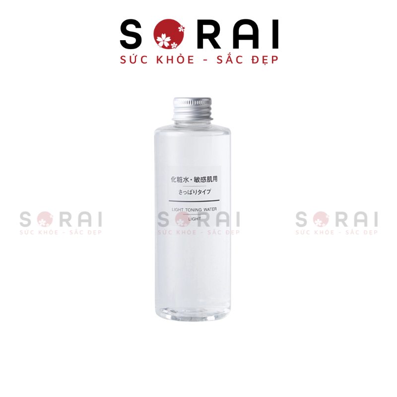 Nước hoa hồng Muji light toning high moisture Nhật Bản 200ml Da dầu