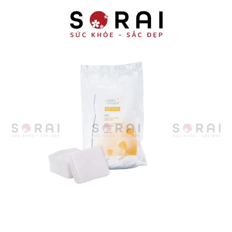 Bông tẩy trang Tetra Cotton Pháp túi 600 miếng