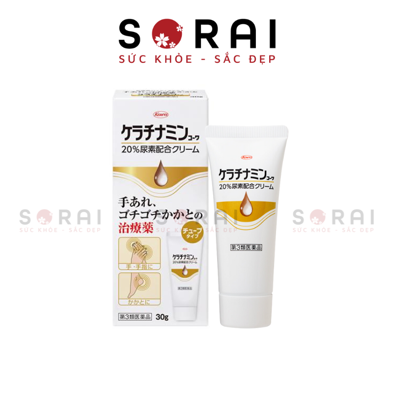 Kem trị á sừng, viêm da cơ địa Kowa Keratinamin Nhật Bản 30g
