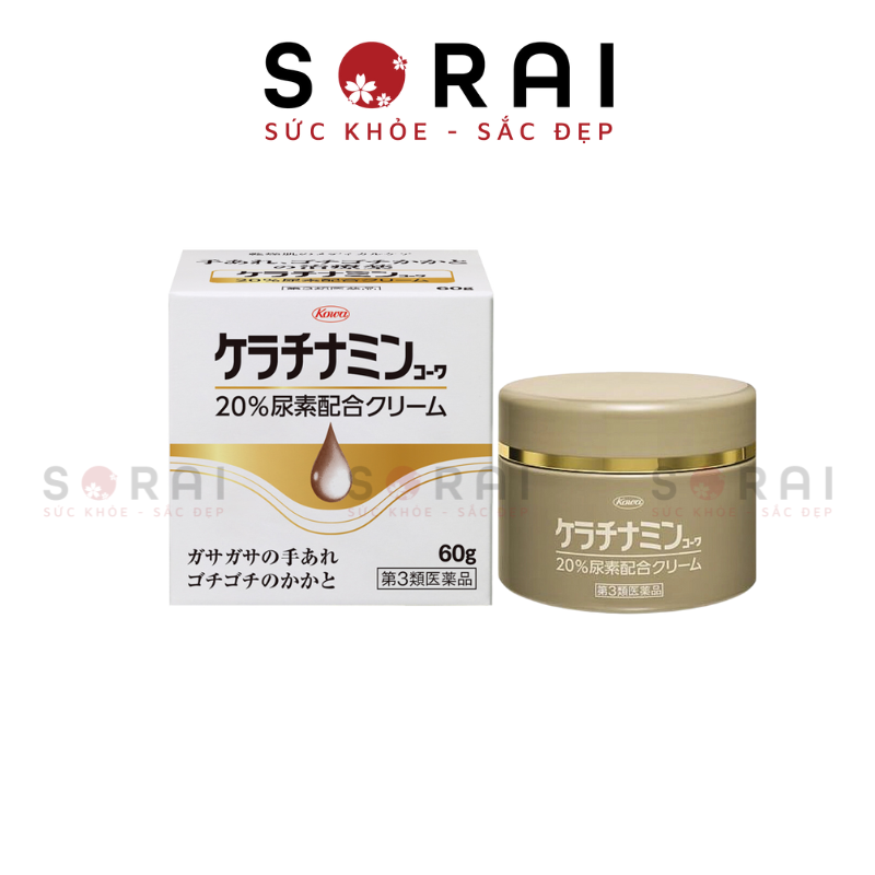 Kem trị á sừng, viêm da cơ địa Kowa Keratinamin Nhật Bản 60g