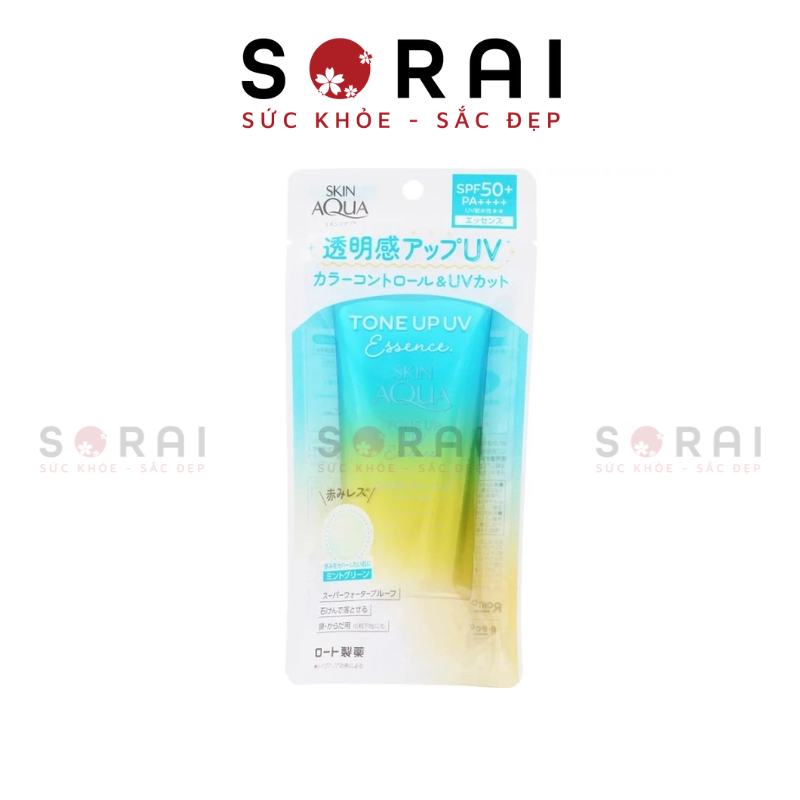 Kem chống nắng nâng tông da Skin Aqua SPF50+ PA++++ 80g Da nhạy cảm