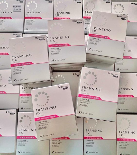Viên uống trị nám trắng da Transino Ex 240 viên mẫu mới