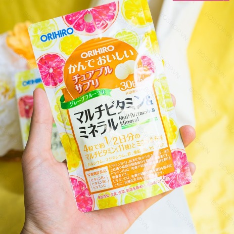 Viên nhai Orihiro bổ sung vitamin tổng hợp và khoáng chất 120 viên
