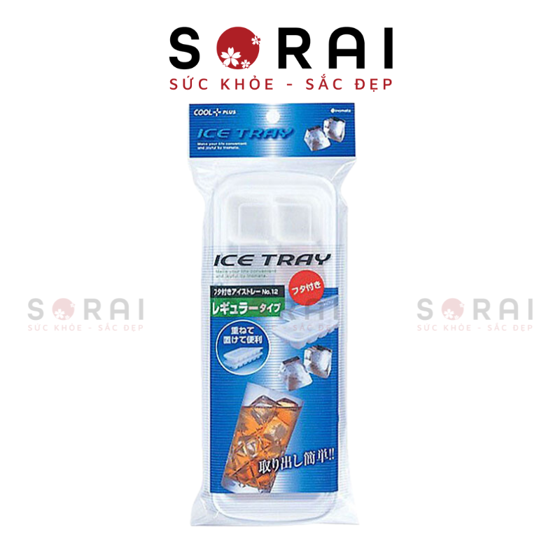 Khay làm đá INOMATA Nhật Bản (12 viên)