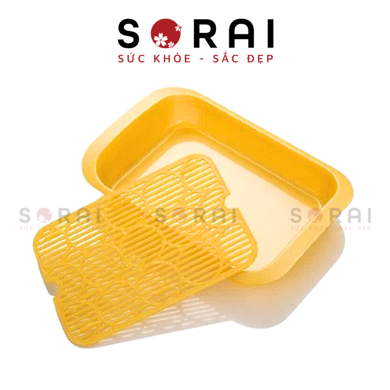 Khay đựng cốc chén INOMATA Nhật Bản (vàng)