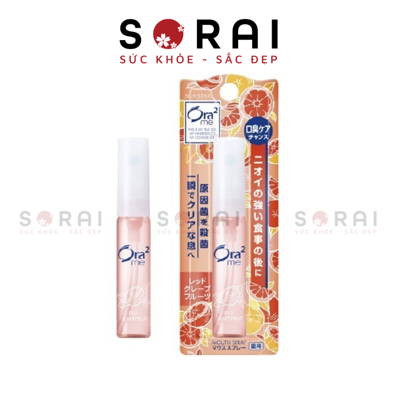 Xịt thơm miệng Sunstar Ora 2 6ml (7 loại) Hương bưởi 11/2025