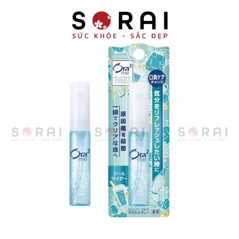 Xịt thơm miệng Sunstar Ora2 Nhật Bản 6ml (7 loại) Tươi mát
