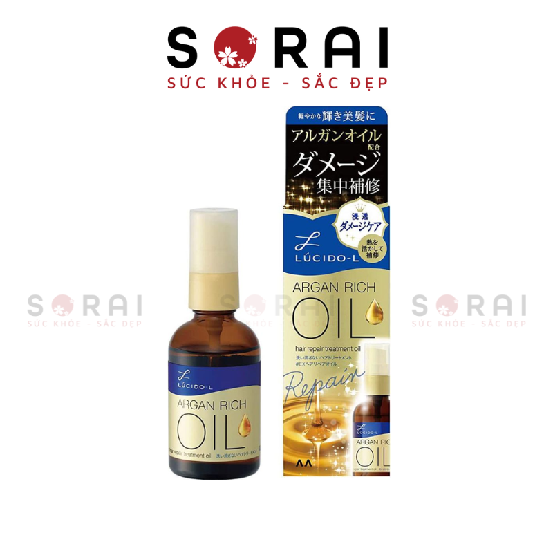 Dầu dưỡng tóc Lucido Nhật Bản dưỡng ẩm, phục hồi tóc hư tổn nặng 60ml