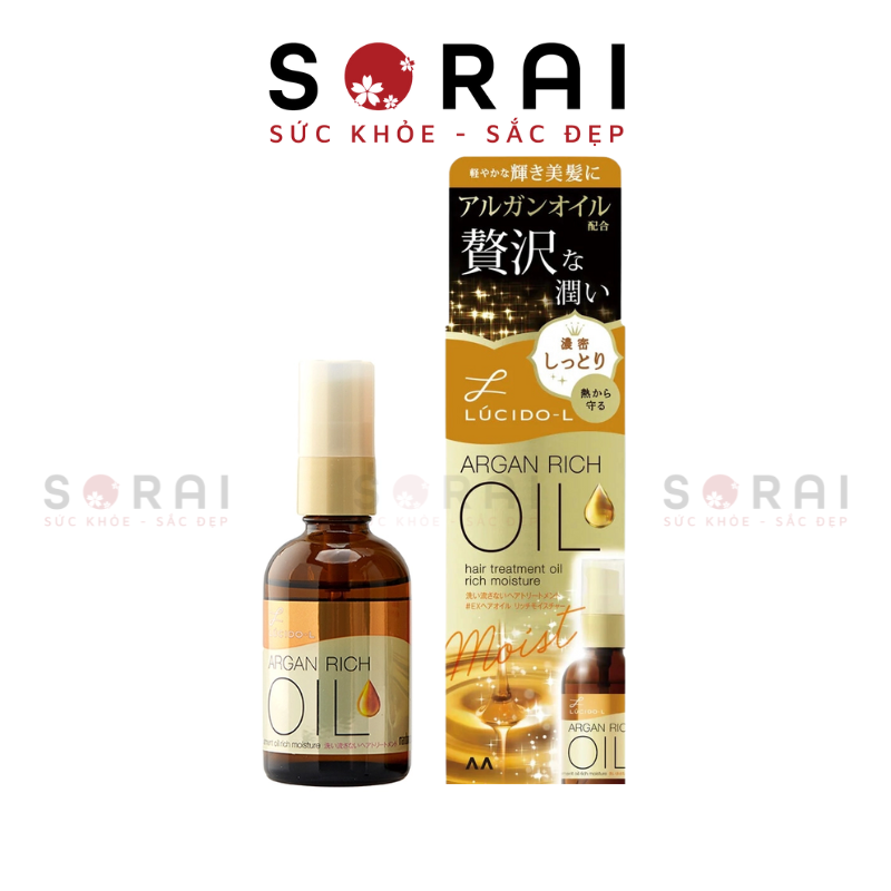 Dầu dưỡng tóc Lucido Nhật Bản dưỡng ẩm chuyên sâu cho tóc yếu 60ml