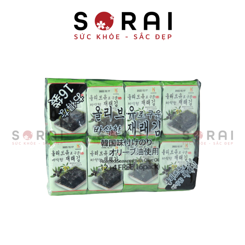 Rong biển Hàn Quốc ăn liền 16 gói nhỏ