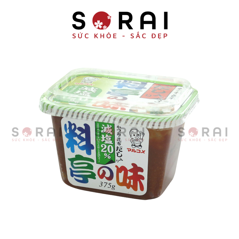 Tương Miso giảm muối Marukome Nhật Bản 375gram
