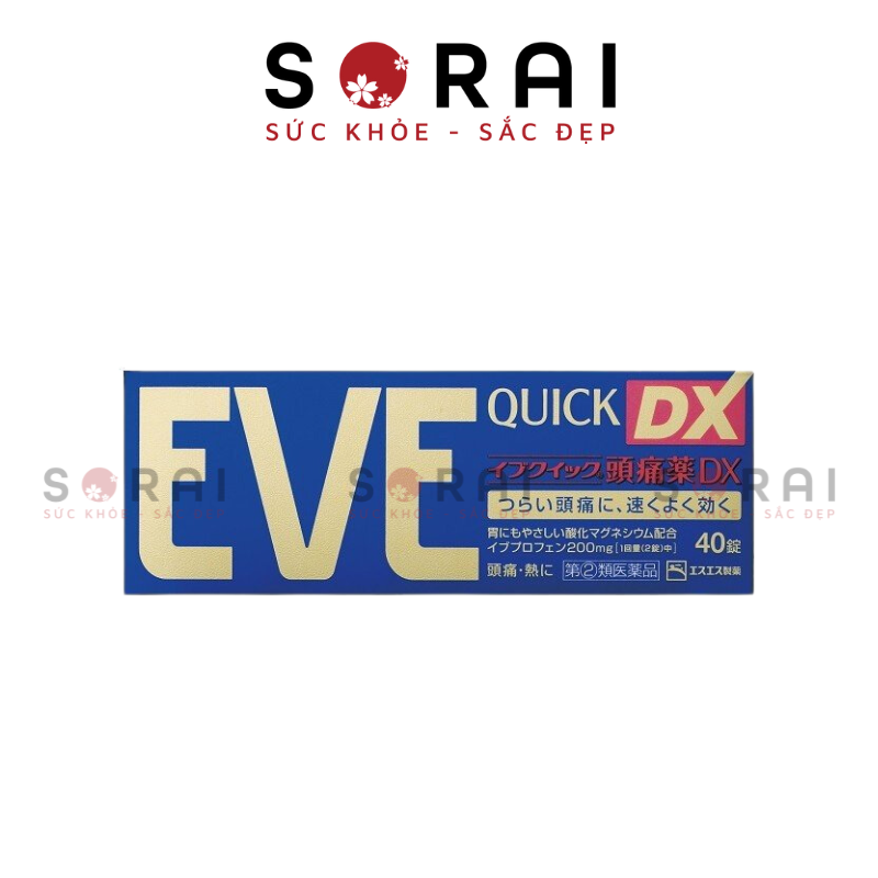 Viên giảm đau EVE QUICK (3 loại) 40 viên DX Nhật Bản