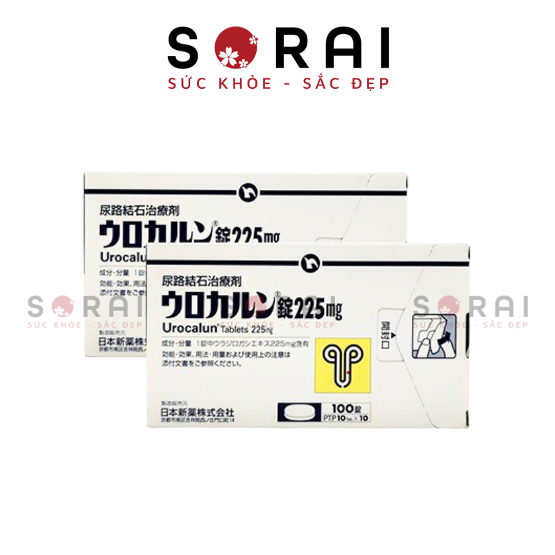 Viên uống điều trị sỏi thận tiết niệu Urocalun Nhật Bản 10 vỉ vỉ 10 viên