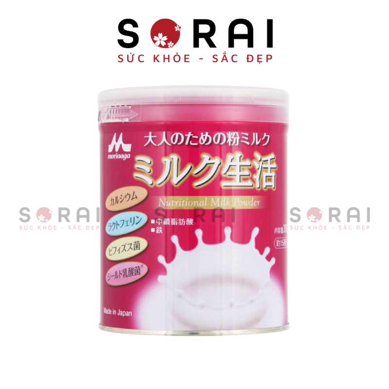 Sữa Morinaga cho người lớn bổ sung lợi khuẩn, Canxi, Sắt... 300gram 24/10/2024 P12