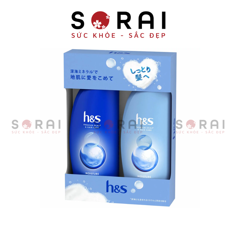 Dầu gội xả HS Premium Scalp & Hair Care 350ml x 2 dưỡng ẩm