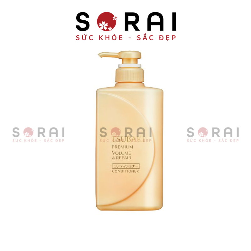 Dầu xả Tsubaki Premium Nhật Bản giúp tóc chắc khoẻ ngừa rụng tóc 490ml