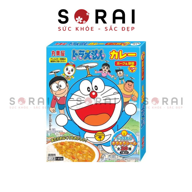 Sốt cari Marumiya Doraemon vị thịt lợn và rau củ ngọt cho bé 145g