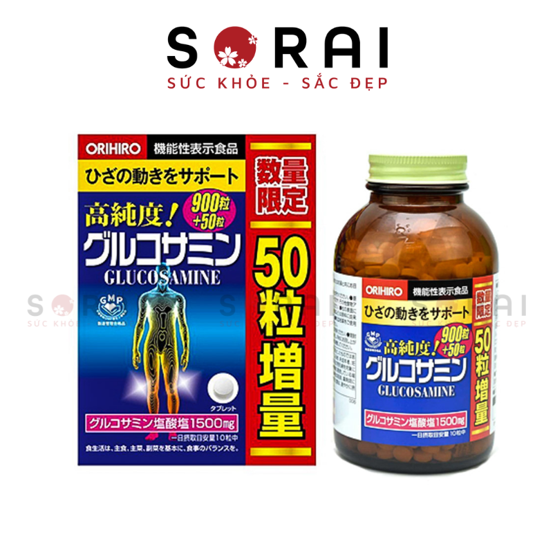 Viên uống bổ sung Glucosamine Orihiro Nhật Bản 950 viên