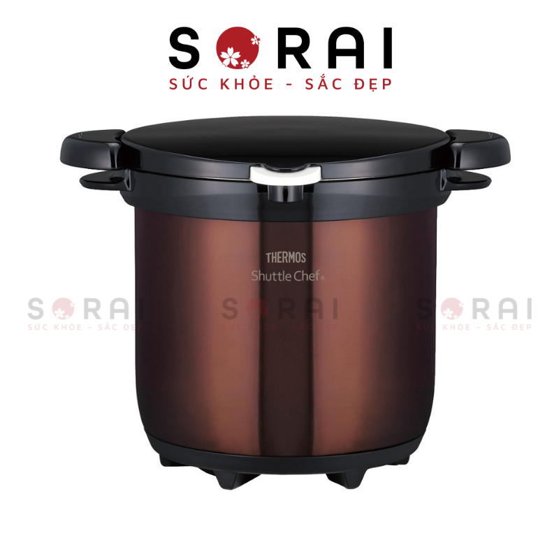 Nồi ủ Thermos KBG-4500-CS Nhật bản, 4.5L màu nâu