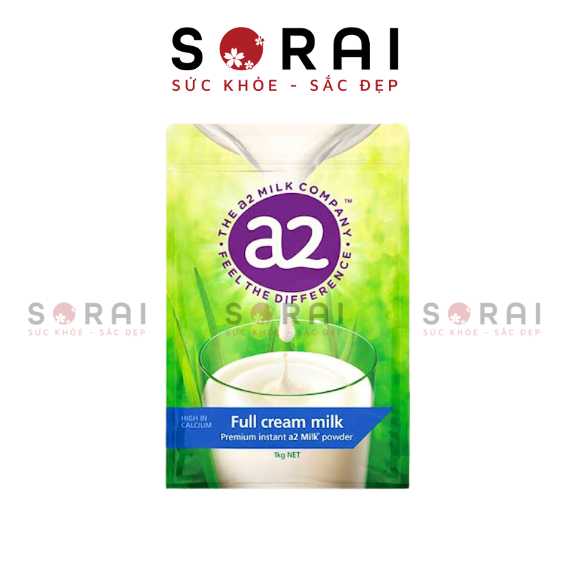 Sữa bột nguyên kem A2 Úc túi 1kg