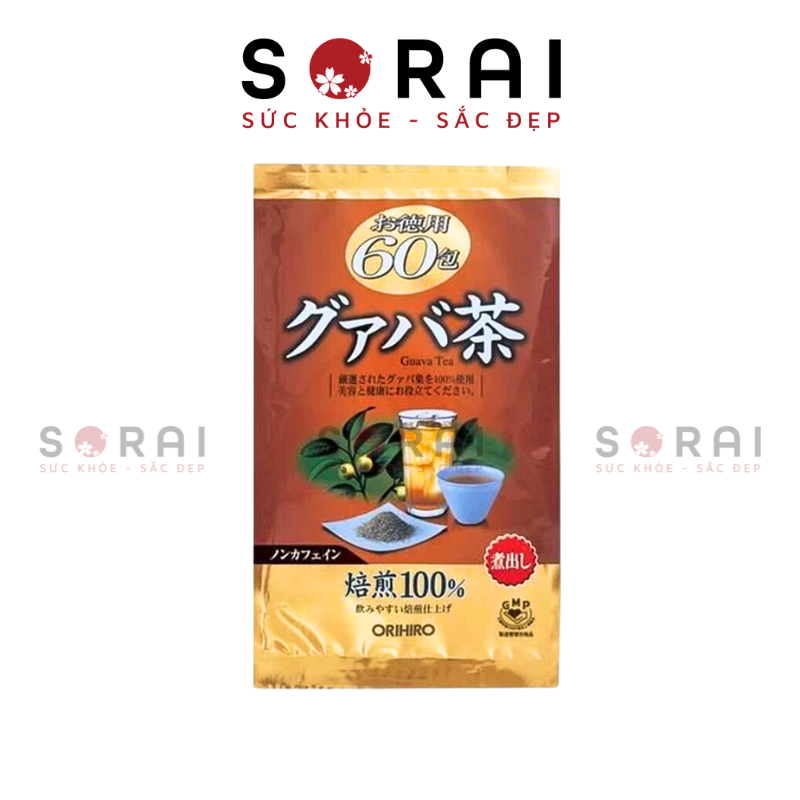 Trà ổi Orihiro thanh nhiệt giải độc, hỗ trợ giảm cân túi 60 gói