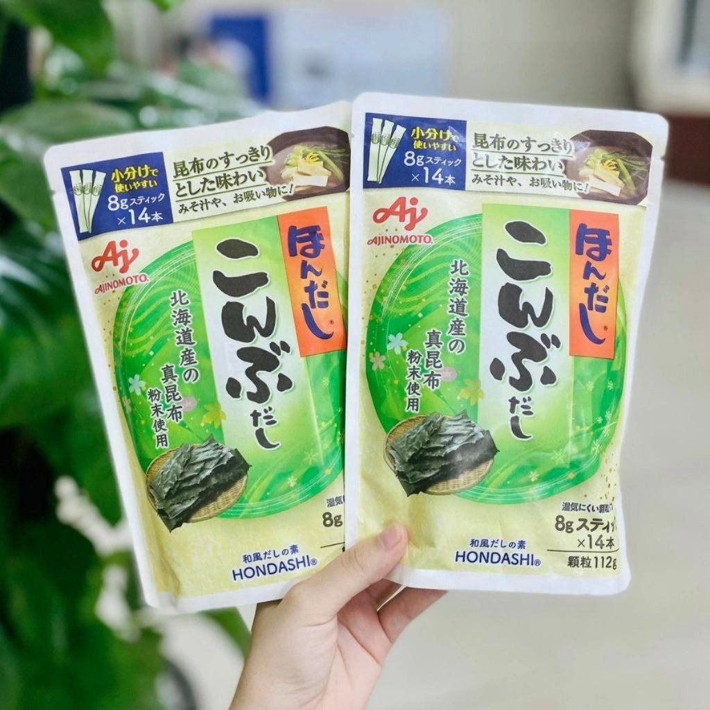 Hạt nêm rong biển AJINOMOTO 112g (8g x 14 gói)