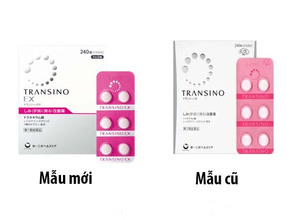Viên uống trị nám trắng da Transino Ex 240 viên mẫu mới