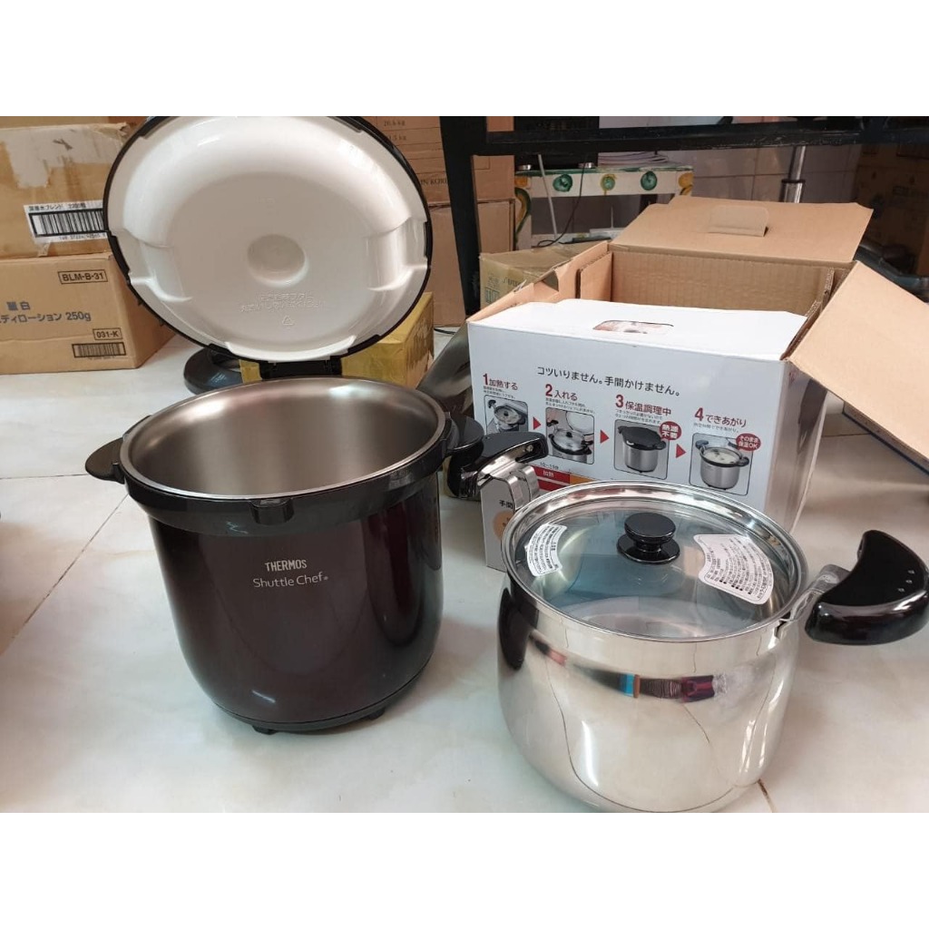 Nồi ủ Thermos KBG-4500-CS Nhật bản, 4.5L màu nâu