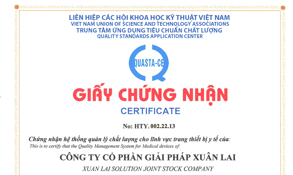 Tiêu chuẩn khẩu trang y tế Xuân Lai ISO 13485:2016