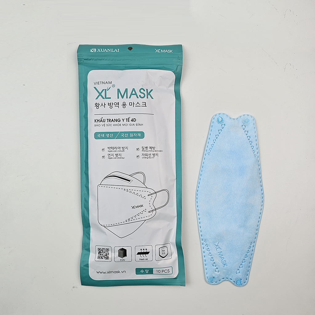 Khẩu trang KF94 kháng khuẩn 4 lớp (Túi 10 chiếc)