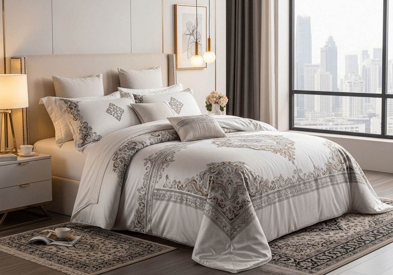 Ga Giường Đẹp Sang Trọng 2025: Cẩm Nang Kiến Tạo Không Gian Đẳng Cấp