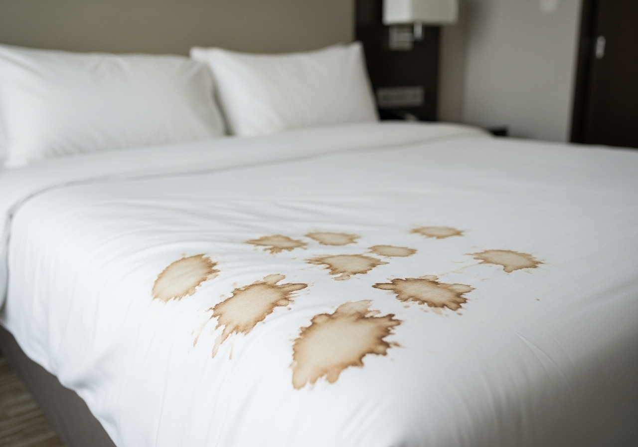 Ga Giường Khách Sạn Dính Máu Có Sao Không ?