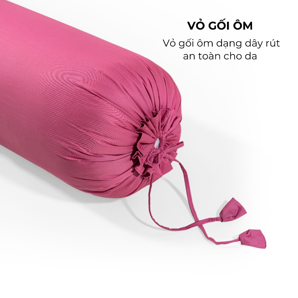 [Pastel] Vỏ gối ôm Cotton 100% Phong Cách Nhẹ Nhàng 37x105 cm