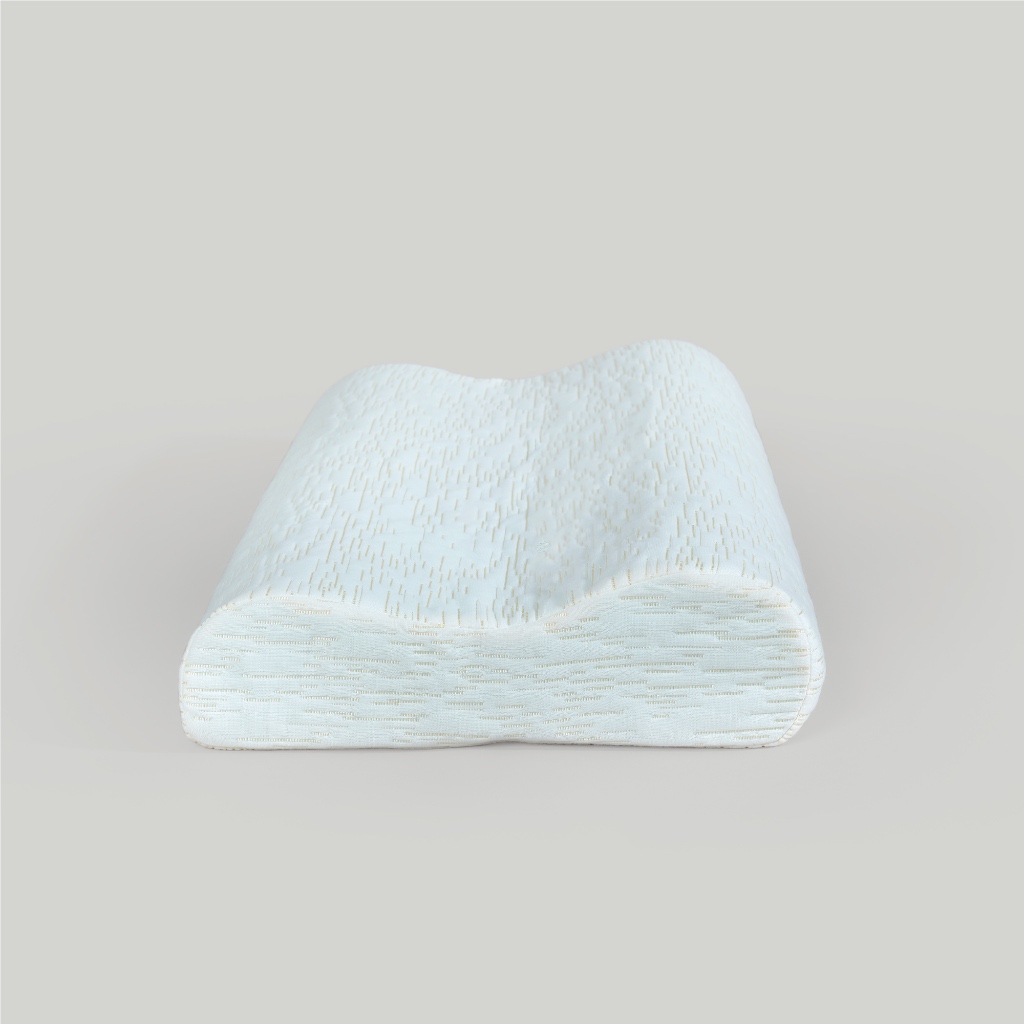 Gối Ngủ Foam Thiết Kế Công Thái Học Chống Đau Mỏi Vai Gáy 30x50, 38x60 cm