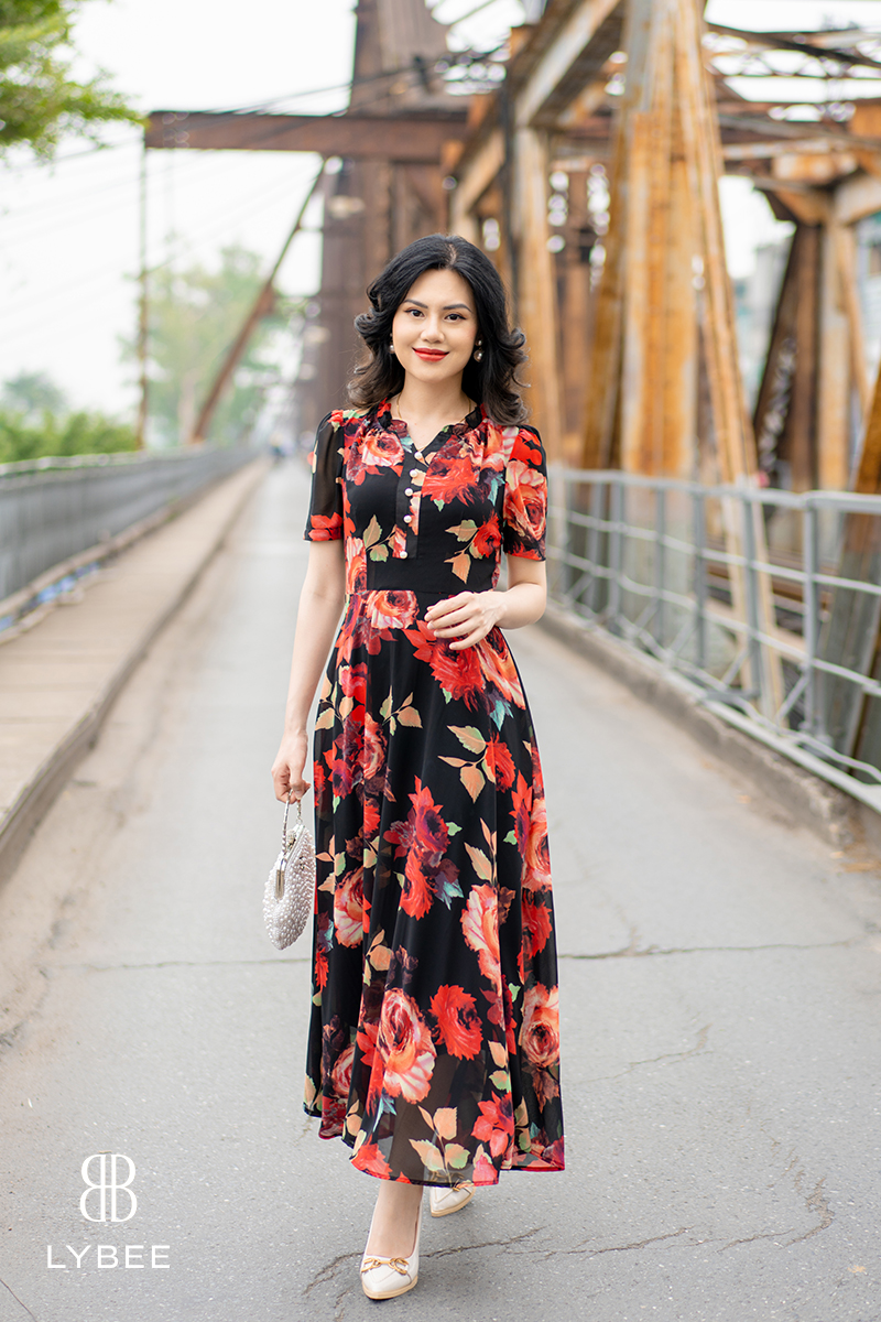 top đầm u50 cho các cô tuổi trang niên