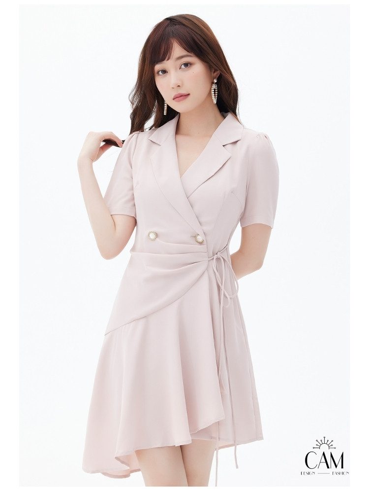 đầm cổ vest đẹp sang cho phái nữ