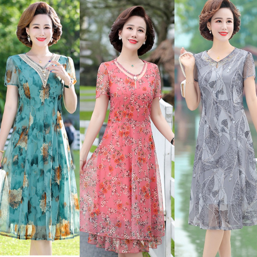 đầm nhung trung niên
