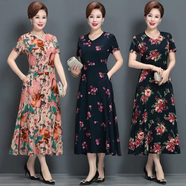 Những mẫu đầm suông trung niên