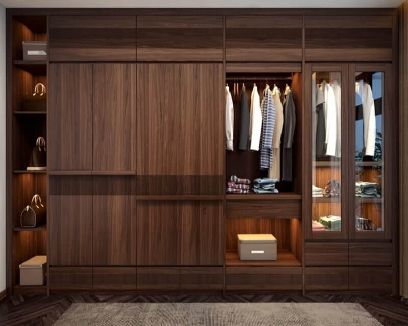 Mẫu tủ gỗ tự nhiên đẹp